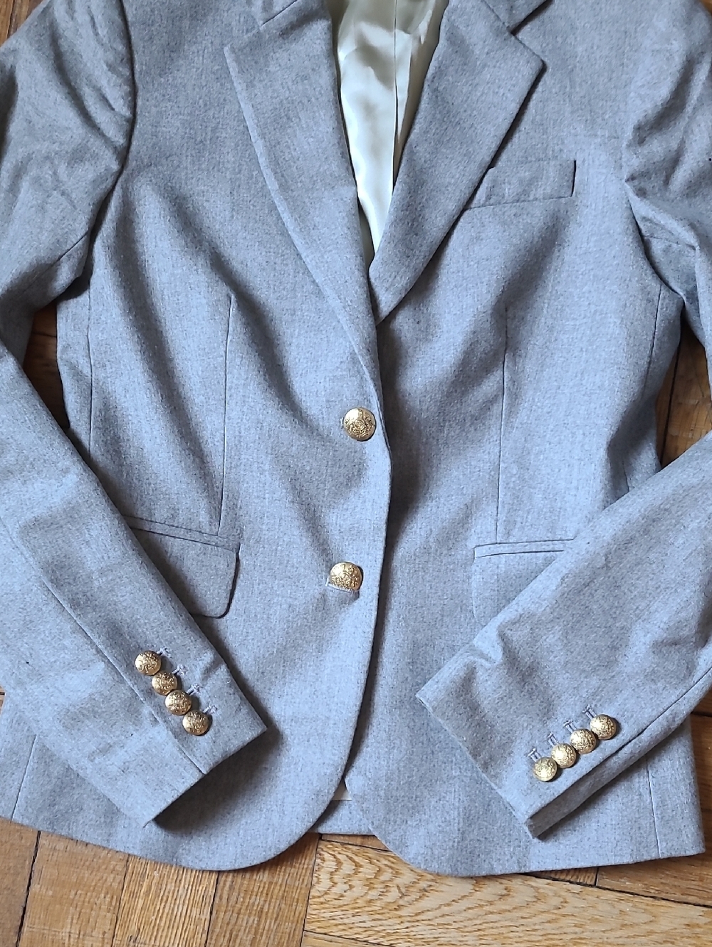 J. Crew Women's Schoolboy Blazer Style #18271 100% Wool Sz 0 - Picture 3 of 11